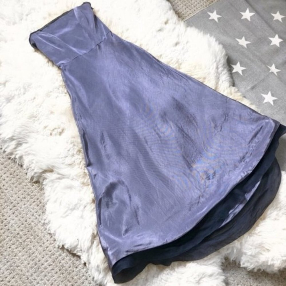 Thread Strapless Lavender Prom Dress - Picture 3 of 8